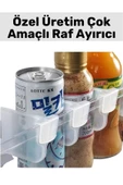Yüksek Kaliteli Kompakt Dayanıklı Plastik Buzdolabı Kilim Dolap İçi Çok Amaçlı Raf Ayırıcı 20 Adet - 1