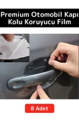 Özel Üretim Otomobil Kapı Yuvası Kapı Kolu Çizilme Aşınma Darbe Koruyucu Film 8'li Set - 1