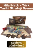 Premium Yüksek Kaliteli Trigromi Baskılı Eskitme Görünümlü Türk Tarihi Strateji Oyunu-HİLAL HATTI thumbnail 1