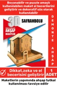 Özel 3D Görsel Zeka Geliştirici Boyanabilir Çocuk Yetişkin Puzzle Dekoratif Demonte Ahşap Oyun Maket - 1
