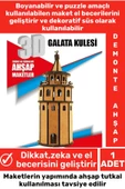 Özel 3D Görsel Zeka Geliştirici Boyanabilir Çocuk Yetişkin Puzzle Dekoratif Demonte Ahşap Oyun Maket - 1