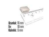 Neodyum Mıknatıs Köşeli  15x10mm , Kalınlık 5 mm ( 5 Adet) - 2