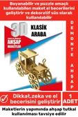 Özel 3D Görsel Zeka Geliştirici Boyanabilir Çocuk Yetişkin Puzzle Dekoratif Demonte Ahşap Oyun Maket - 1