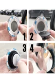 2 Adet Kör Nokta Aynası 360 Derece Ayarlanabilir Çerçevesiz Cam Ultra Ince Oto Ayna - 4