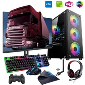 iNTEL i5 4N 16GB Ram 1TB SSD 4GB GTX1050TI 24" Monitörlü Oyun Bilgisayarı (Gaming SET) thumbnail 1