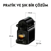 Nespresso Inissia D40 Black Kapsüllü Kahve Makinesi - 6