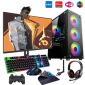 iNTEL i5 4N 16GB Ram 1TB SSD 4GB RX550 24" Monitörlü Oyun Bilgisayarı (Gaming SET) thumbnail 1