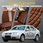 Volksvogen Bora Kahverengi Renk Tay Tüyü Cepli & Terletmez Sırtlı Oto Koltuk Minder Seti - Koltuk Koruma Kılıfı (ÖN & ARKA TAM SET) thumbnail 1