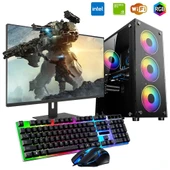 iNTEL i5 4N 16GB Ram 1TB SSD 4GB GTX1050TI 24" Monitörlü Oyun Bilgisayarı - 1