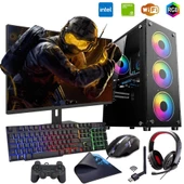 iNTEL i5 3N 16GB Ram 1TB SSD 4GB GT740 24" Monitörlü Oyun Bilgisayarı (Gaming SET) thumbnail 1