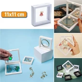 Periboia Standlı Takı Ziynet Hatıra Koleksiyon Saklama Kutusu Şeffaf Sergi Standı (11CM) - 5