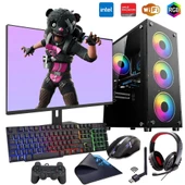 iNTEL i5 3N 16GB Ram 1TB SSD 4GB RX550 24" Monitörlü Oyun Bilgisayarı (Gaming SET) thumbnail 1