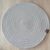 DecoHandy 39cm 2 Renk Jüt Örme Supla Amerikan Servis thumbnail 2