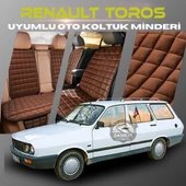 Renault Toros Kahverengi Renk Tay Tüyü Cepli & Terletmez Sırtlı Oto Koltuk Minder Seti - Koltuk Koruma Kılıfı (ÖN & ARKA TAM SET) thumbnail 1