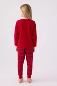 Arnetta Kız Çocuk Kırmızı Uzun Kol Pijama Takım 3106 thumbnail 2