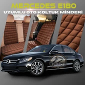 Mercedes E180 Kahverengi Renk Tay Tüyü Cepli & Terletmez Sırtlı Oto Koltuk Minder Seti - Koltuk Koruma Kılıfı (ÖN & ARKA TAM SET) thumbnail 1