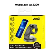 PMR Budi 3-in-1 Kablosuz Şarj Ünitesi | Telefon, Kulaklık ve Apple Watch İçin 15W Hızlı Şarj - 2