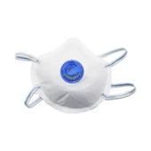 Ant Beyaz Ventilli FFP2 NR Toz İş Güvenlik Sanayi Boya Konik Maske - 25 Adetlik 10 Paket - 3
