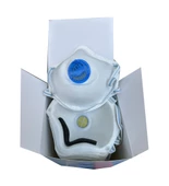 Ant Beyaz Ventilli FFP2 NR Toz İş Güvenlik Sanayi Boya Konik Maske - 25 Adetlik 10 Paket - 5
