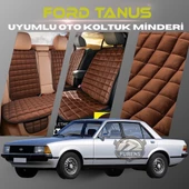 Ford Tanus Kahverengi Renk Tay Tüyü Cepli & Terletmez Sırtlı Oto Koltuk Minder Seti - Koltuk Koruma Kılıfı (ÖN & ARKA TAM SET) thumbnail 1