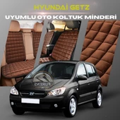 Hyundai Getz Kahverengi Renk Tay Tüyü Cepli & Terletmez Sırtlı Oto Koltuk Minder Seti - Koltuk Koruma Kılıfı (ÖN & ARKA TAM SET) thumbnail 1