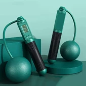 Dijital Sayaçlı 1. Kalite Atlama İpi - Tutamaçlı İp Atlama ( Hem İpli Hem AĞIRLIKLI ) Egzersiz - Fitness - 1