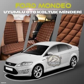 Ford Mondeo Kahverengi Renk Tay Tüyü Cepli & Terletmez Sırtlı Oto Koltuk Minder Seti - Koltuk Koruma Kılıfı (ÖN & ARKA TAM SET) thumbnail 1