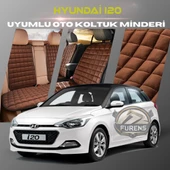 Hyundai İ20 Kahverengi Renk Tay Tüyü Cepli & Terletmez Sırtlı Oto Koltuk Minder Seti - Koltuk Koruma Kılıfı (ÖN & ARKA TAM SET) thumbnail 1