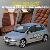 Fiat Bravo Kahverengi Renk Tay Tüyü Cepli & Terletmez Sırtlı Oto Koltuk Minder Seti - Koltuk Koruma Kılıfı (ÖN & ARKA TAM SET) thumbnail 1
