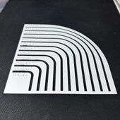 ÇİZİM KÖŞE YUVARLAMA CETVELİ Punch,Kırkyama,Mefruşat Yuvarlak Köşe yapma - 3