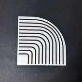 ÇİZİM KÖŞE YUVARLAMA CETVELİ Punch,Kırkyama,Mefruşat Yuvarlak Köşe yapma - 1