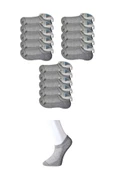 Gri Erkek Görünmez Çorap 15 çift thumbnail 1