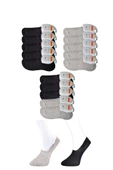 Siyah ve Gri Erkek Babet Çorap 15 çift thumbnail 1