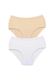 2 Adet Tutku Kadın Yüksek Bel Bato Kalın Lastik Külot S9 thumbnail 1