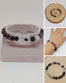 Doğal Taş Nazar Ve Kötü Enerjiden Korunma Bilekliği 8mm Unisex (55768) - 1