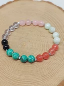 Doğal Taş Aşk-Sevgi Çekmek İçin Bileklik 8mm Unisex (55770) - 4