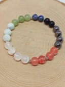 Doğal Taş Huzur-Mutluluk Bilekliği 8mm Unisex (55766) thumbnail 4
