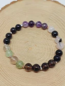 Doğal Taş Nazar Ve Kötü Enerjiden Korunma Bilekliği 8mm Unisex (55768) - 4