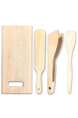 Pratik Kullanım Ahşap Büyük Mutfak Seti 4 Parça thumbnail 1