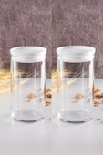 Paşabahçe 43736 Breakfast Club 2 li  Kavanoz Beyaz Kapaklı 730 cc - 1