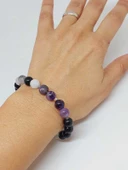 Doğal Taş Nazar Ve Kötü Enerjiden Korunma Bilekliği 8mm Unisex (55768) - 3