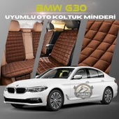 Bmw G30 Kahverengi Renk Tay Tüyü Cepli & Terletmez Sırtlı Oto Koltuk Minder Seti - Koltuk Koruma Kılıfı (ÖN & ARKA TAM SET) thumbnail 1