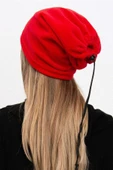 Polar Unisex İpli Bere ve Boyunluk Kırmızı - 4