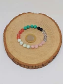 Doğal Taş Aşk-Sevgi Çekmek İçin Bileklik 8mm Unisex (55770) - 5