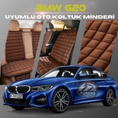 Bmw G20 Kahverengi Renk Tay Tüyü Cepli & Terletmez Sırtlı Oto Koltuk Minder Seti - Koltuk Koruma Kılıfı (ÖN & ARKA TAM SET) thumbnail 1