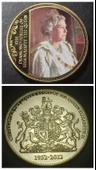 Escoines Koleksiyon 1952-2012 Kraliçe Elizabeth Elmas Yıldönümü JUBİLEE Hatıra 30.7Gram 40mm thumbnail 1