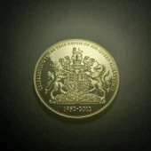 Escoines Koleksiyon 1952-2012 Kraliçe Elizabeth Elmas Yıldönümü JUBİLEE Hatıra 30.7Gram 40mm thumbnail 3