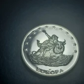 Escoines Koleksiyon 39963676dadb09a8ab 1996 Almanya 10Euro Europa Hatıra madeni para 26.2Gram 40mm thumbnail 3