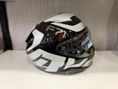 KASK HJC F71 BARD MC5 SİYAH/BEYAZ - 4