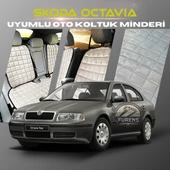 Skoda Octavia Bej Renk Tay Tüyü Cepli & Terletmez Sırtlı Oto Koltuk Minder Seti - Koltuk Koruma Kılıfı (ÖN & ARKA TAM SET) thumbnail 1